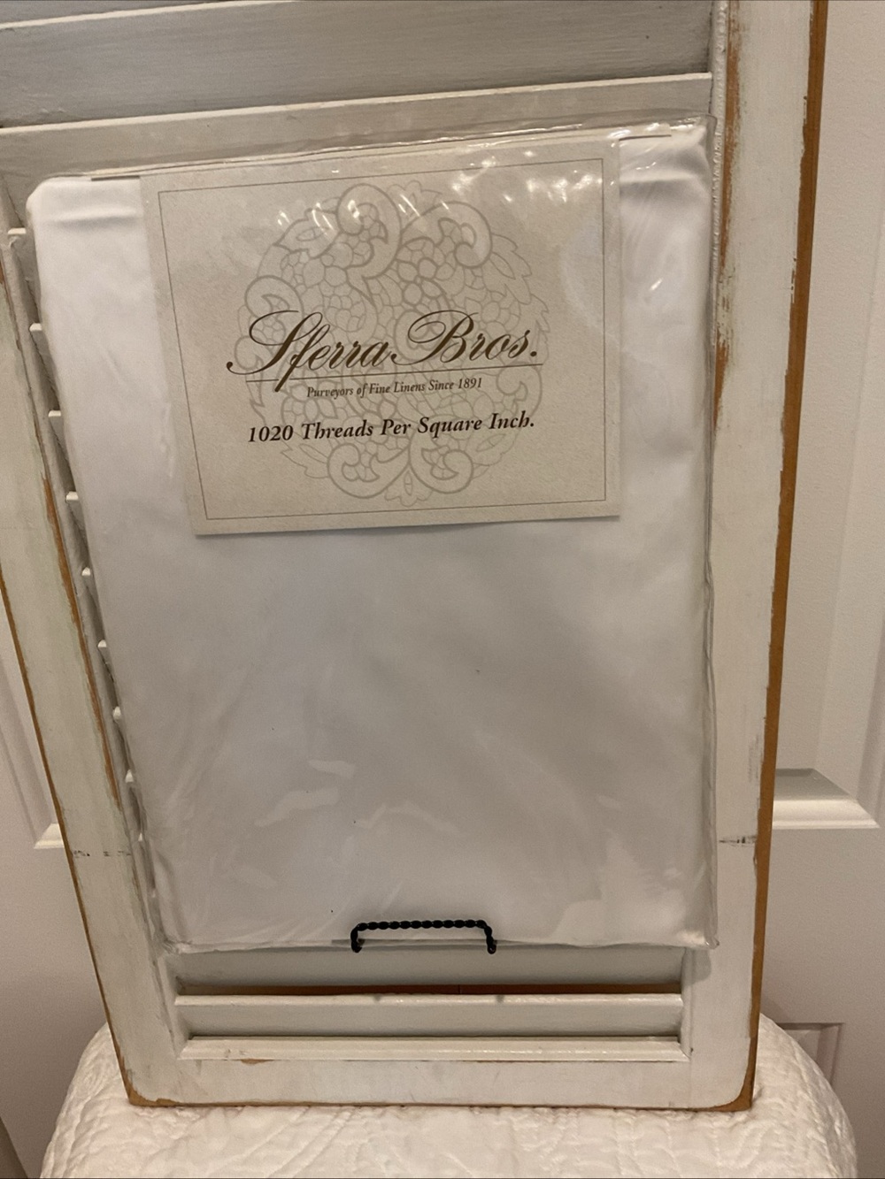 SFERRA Twin Fitted Sheet- 1020 Thread Count